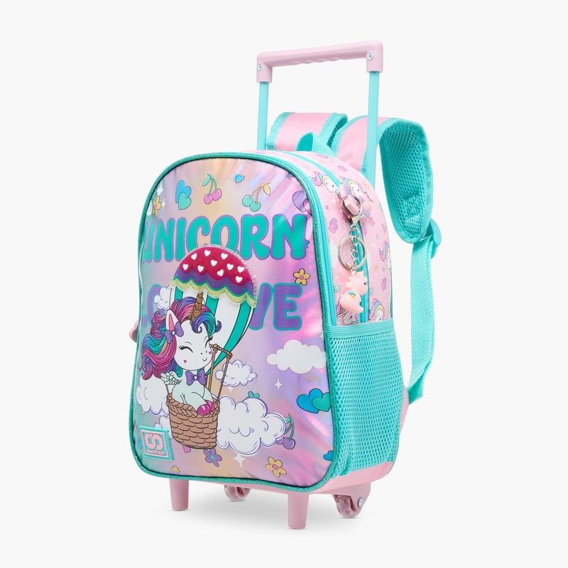 sami_studio 12 Inch Trolley-Unicorn-Collection-2 Cmprt With Zip- (Polyester ) Multicolor \ 48X40X26 - Image 3